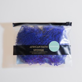 Bellanomi African Exfoliating Net Sponge for SENSITIVE SKIN  Bath Sponge:_Navy Blue