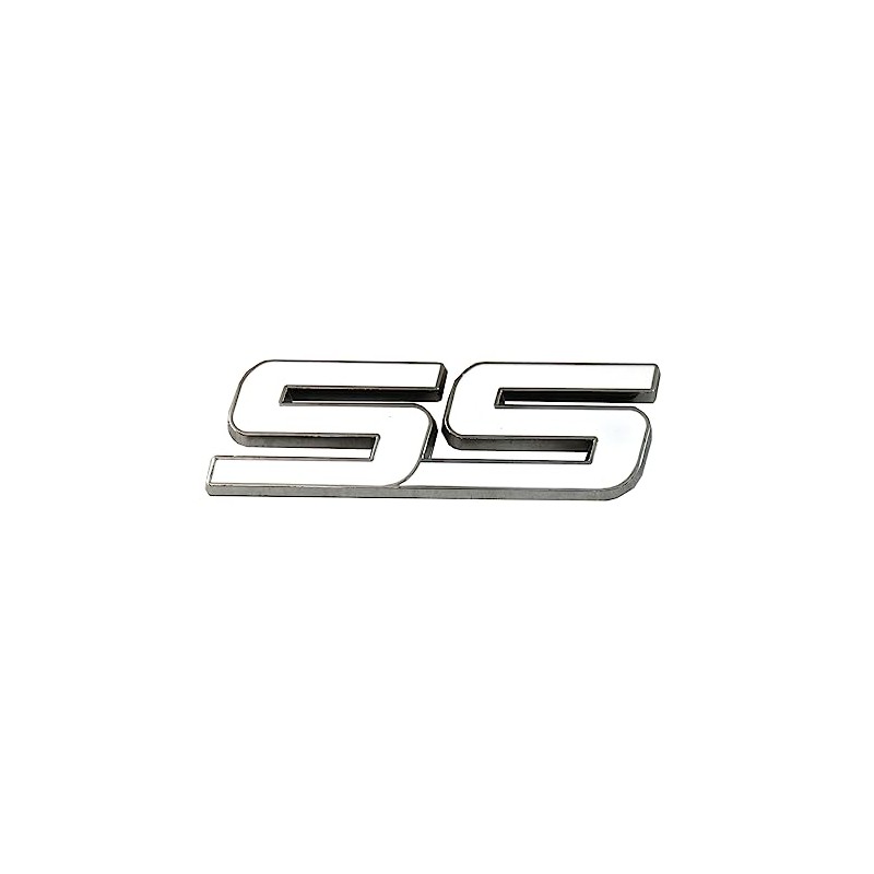 1Pc Metal SS Front Door SS Emblem Car Badge Sticker