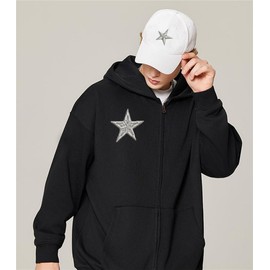 Pentagram Iron Sew On Patches Five Pointed Star Embroidered Patches Badge Small Big Star Applique Patch DIY Craft for Bags Shoes Hats Clothes Decor Multi-Color
