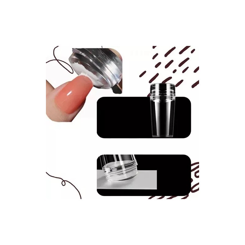 Universo en Linea Kit Estampador De Sellos Para Uñas Con