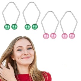 THJOPOKEEL Dimple Makers For Cheeks, 4 PCS Pink and green Dimple Facial Toning Devices For Facial Care & Exercise Develop Beautiful Smile, Natural Dimples devices Gifts For Women