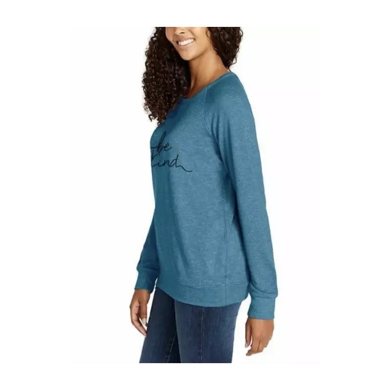Buffalo David Bitton Blue Be Kind Comfy Long Sleeve Top