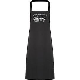 Hippowarehouse Bodybuilding isn't cheaper than therapy but it's more fun Apron kitchen cooking painting DIY onesize adult