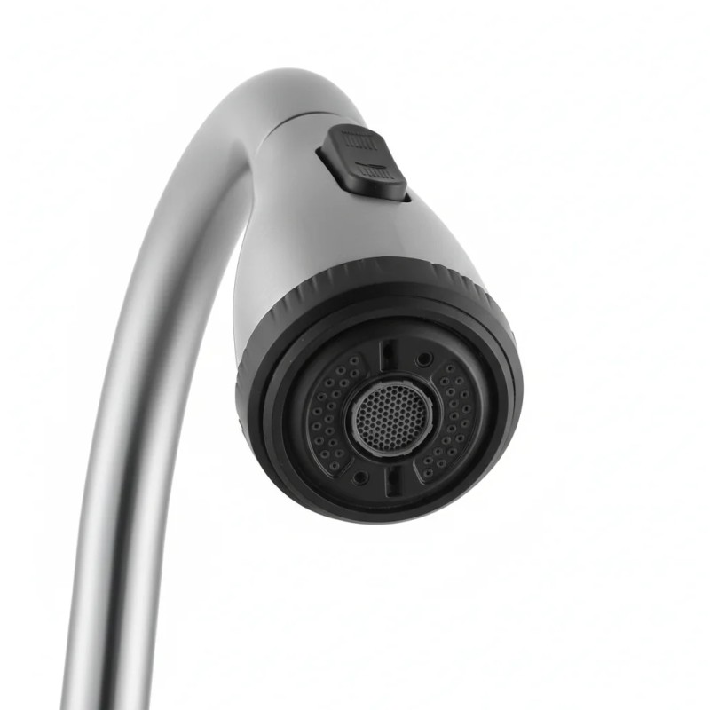 2 Handle High Arc Brushed Nickel Bathroom Sink Faucet 4