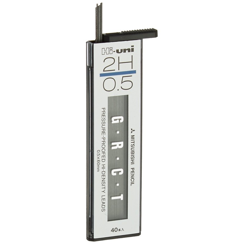 Uni Mechanical Pencil Lead Hi-Uni 0.5 mm, 2H, 60 x