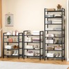 8 Tiers Narrow Shoe Rack 16-24 Pairs, Sturdy Metal Tall