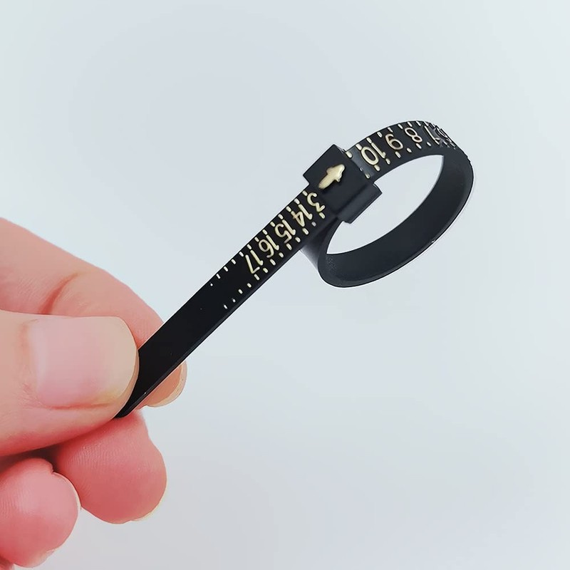 Ring Sizer Measure 6 Pieces US Ring Size Plastic Finger