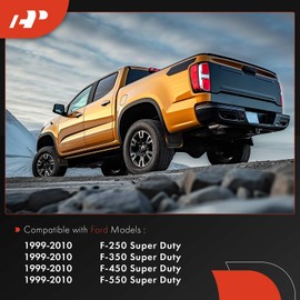A-Premium Set of 4PCS Mud Flaps Splash Guards Mudguards Mudflaps with Hardware Kits Compatible with Ford F-250 F-350 F-450 F-550 Super Duty, 1999-2010, Pickup, (with Fender Flares), Front and Rear