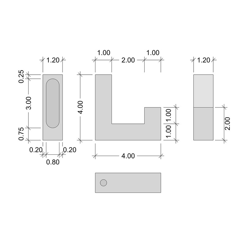 Gedotec Tetris Coat Hook | 1 Piece - Hat Hook