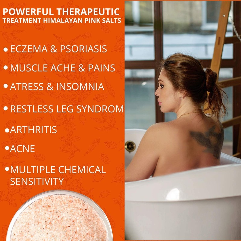 Natural Solution Himalayan Pink Salt Body Soak, Cork Jar Filled