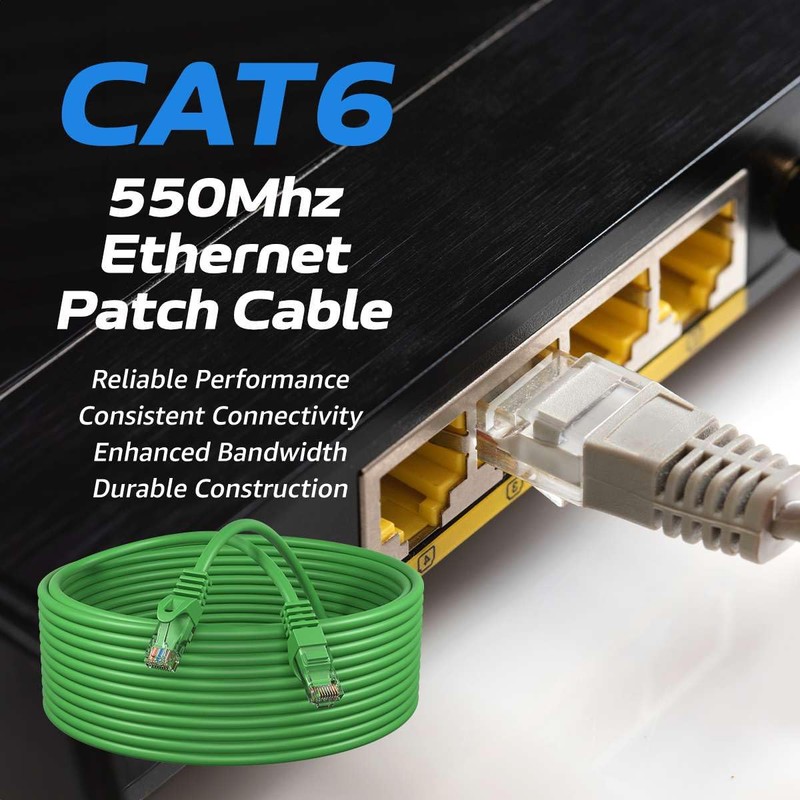 Cables Direct Online Cat6 3FT Network Ethernet Patch Cable, 550Mhz