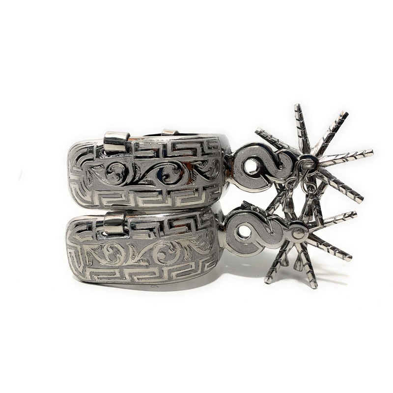 SADDLE HORSE CHARRO SPURS. ESPUELAS DE LUJO, CHARRO GEAR
