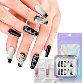 10-Piece Handmade Press On Nails Set - Convenient, Versatile, Reusable - Includes Press On Nails, Glue On Nails, Impress Nails - Pastel & Variety of Styles