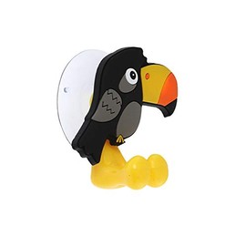 SandT Collection Toucan Suction Toothbrush Holder for Mirror Wall - Yellow