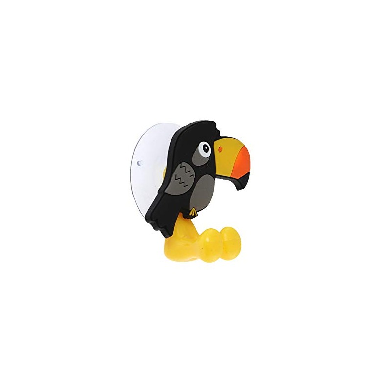 SandT Collection Toucan Suction Toothbrush Holder for Mirror Wall -