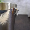 Ice Bucket Hammered Stainless Steel Drink Wine Party Chiller Champagne
