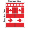 10 x Vinyl Stickers Set Decals Canada Canadian National Flag