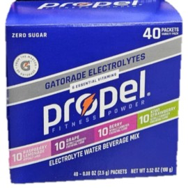 Propel Gatorade Electrolytes - Zero Sugar/Zero Calories - Variety Pk - 40 Sticks