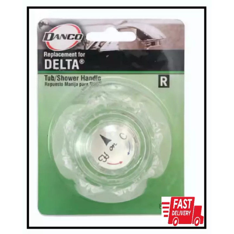 Delta Knob Handle In Clear For Delta Tub And Shower