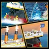 Titanic Building Set with LED Light, 2 in 1 Titanic