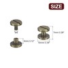 sourcing map 30Pack Brass Chicago Screws, 3x10mm Flat Head Screw