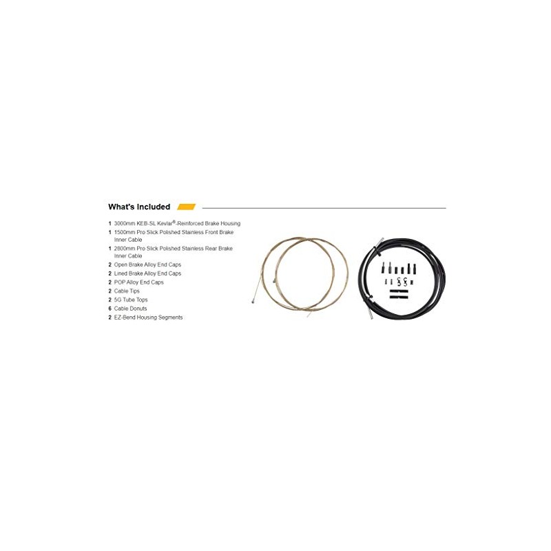 Jagwire PCK205 Pro Road Brake Cable Kit, SID Blue, Shimano/SRAM