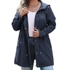 IN'VOLAND Raincoats for Women with Hood Plus Size Lightweight Rain