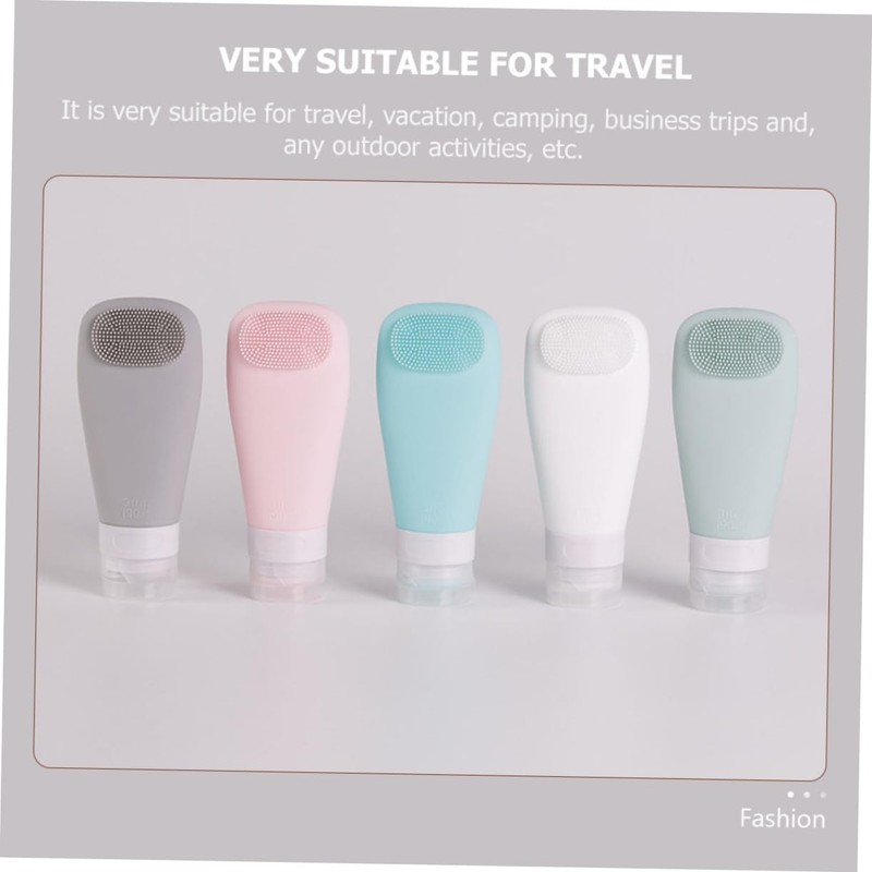 OHPHCALL Shampoo Dispenser Portable Travel Bottles Brush Dispensing Bottle Lotion