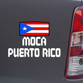 Custom Brother - MOCA Puerto RICO Puerto Rico Puerto Rican White Color Car Laptop Wall Bumper Decal Sticker, DesZ53