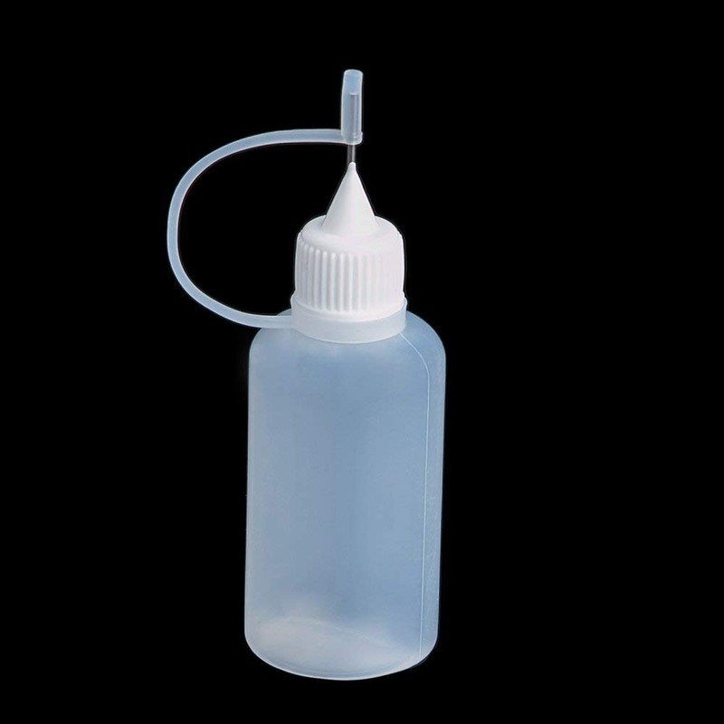 CHuangQi 10PCS 30ml Empty Plastic Dropper Bottle,Steel Needle Tip Points