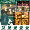 Yoojahow 109 Pcs SPT-2 50ft Christmas Electrical Wire with Female
