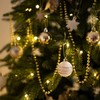 Valery Madelyn Gold White Christmas Baubles Tree Decorations - 35pcs