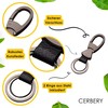 Cerbery - Leather Keyring with Rings and Gift Box -