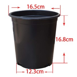 labworkauto Nursery Pot 1 Gallon 1 Gal 2 Gal 3 Gal 5 Gal 7 Gal 10 Gal 15 Gal Nursery Container Injection Molded Pot Fit for Plants Soil Growers or Hydroponics (10,1 Gallon)