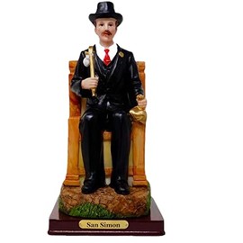 San Simon 12" Santo Bebedor, Fumador, Maximón A Drinking, Smoking, Womanizing Saint
