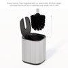 Home Zone Living Toilet Brush with Stainless Steel Handle and