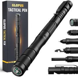 9-in-1 Tactical Pen, Men Gifts for Him Dad Husband Boyfriend for Anniversary Birthday Graduation, Cool Gadgets for Men, Apply to Survival,Camping, Hunting and Hiking