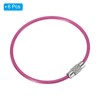 [PATIKIL] 6PCS 150mm Length Wire Keychain Cable Stainless Steel 2mm
