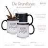 Zaubertasse Herzensmensch - Farbwechseltasse mit Glitzerpartikeln - perfektes Geschenk