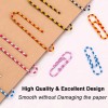 blueberry2022_2 Paper Clips Color Stripe, 450PCS Medium & Large (1.3