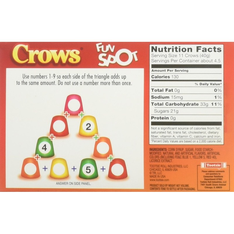 Crows Licorice Flavored Gumdrops (Pack of 3) 6.5 oz Theater