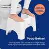 Squatty Potty Adjustable 2.0 Bathroom Toilet Stool 7 inch &
