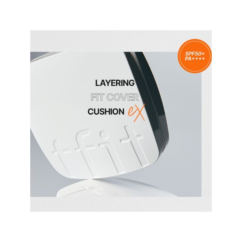 TFIT Layering Fit Cover Cushion 12g*2ea, Shade:W01 Vanilla