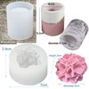 Hydrangea Flower Candle Soap Silicone Mold,Candle Jar Molds Silicone Cement