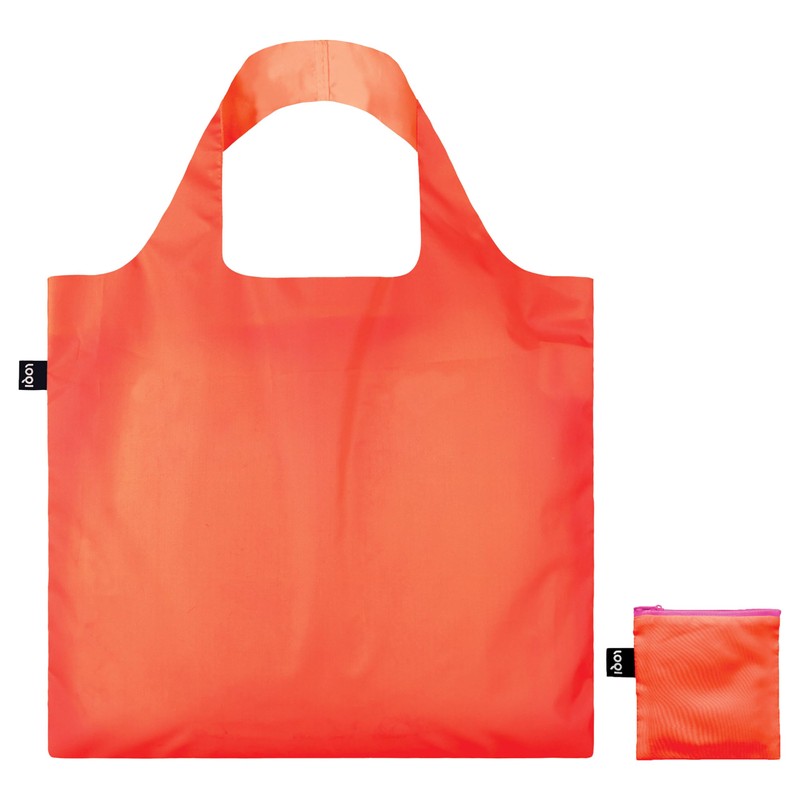 LOQI Recycled Bag in Neon Orange, Neon Orange, Neon Orange,