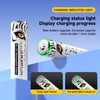 Mspalocell AA and AAA Battery,1.5V Rechargeable Lithium Batteries Combo,4-Pack 3500mWh