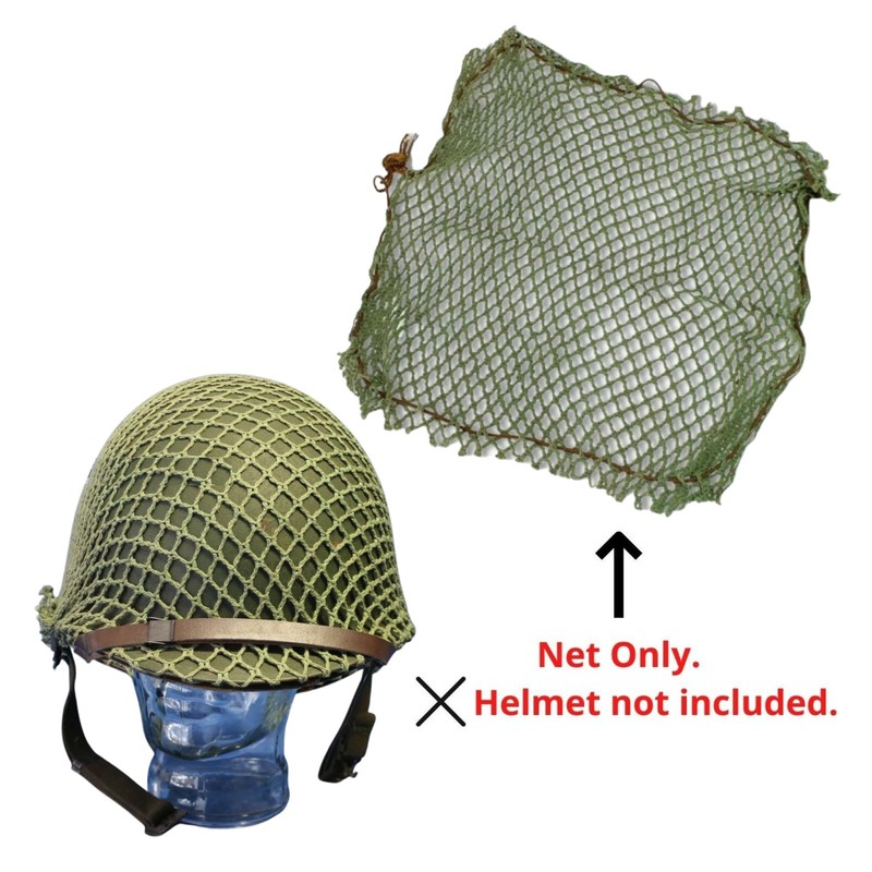 Steel Helmet Nets, Australian/US WW2 Jungle Green - Original Unissued