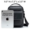 SCHLATUM Small Leather Messenger Bag for Men, Man Bag Crossbody,
