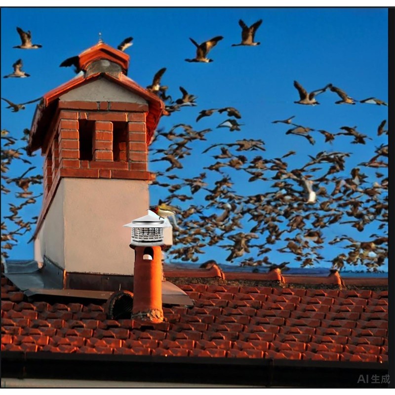 Ankuce Cone Top Chimney Cap 8 Inch, RoundChimney Cover Cap