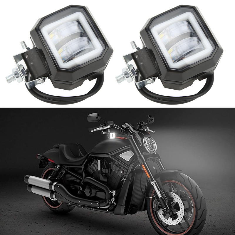 20 W 6500K LED Square Light Bar Spotlight DRL Angel